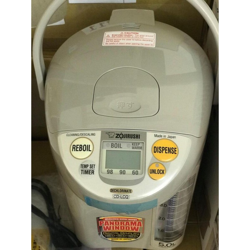 Bình thủy điện Zojirushi CD-LCQ50-TK dung tích 5L sản xuất Nhật Bản, bảo hành 12 tháng