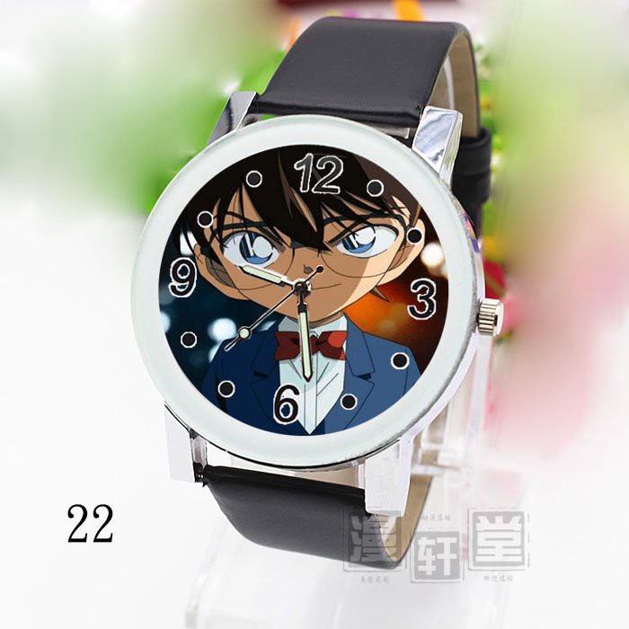 Đồng hồ đeo tay nam nữ in hình DETECTIVE CONAN THÁM TỬ LỪNG DANH CONAN chibi anime xinh xắn