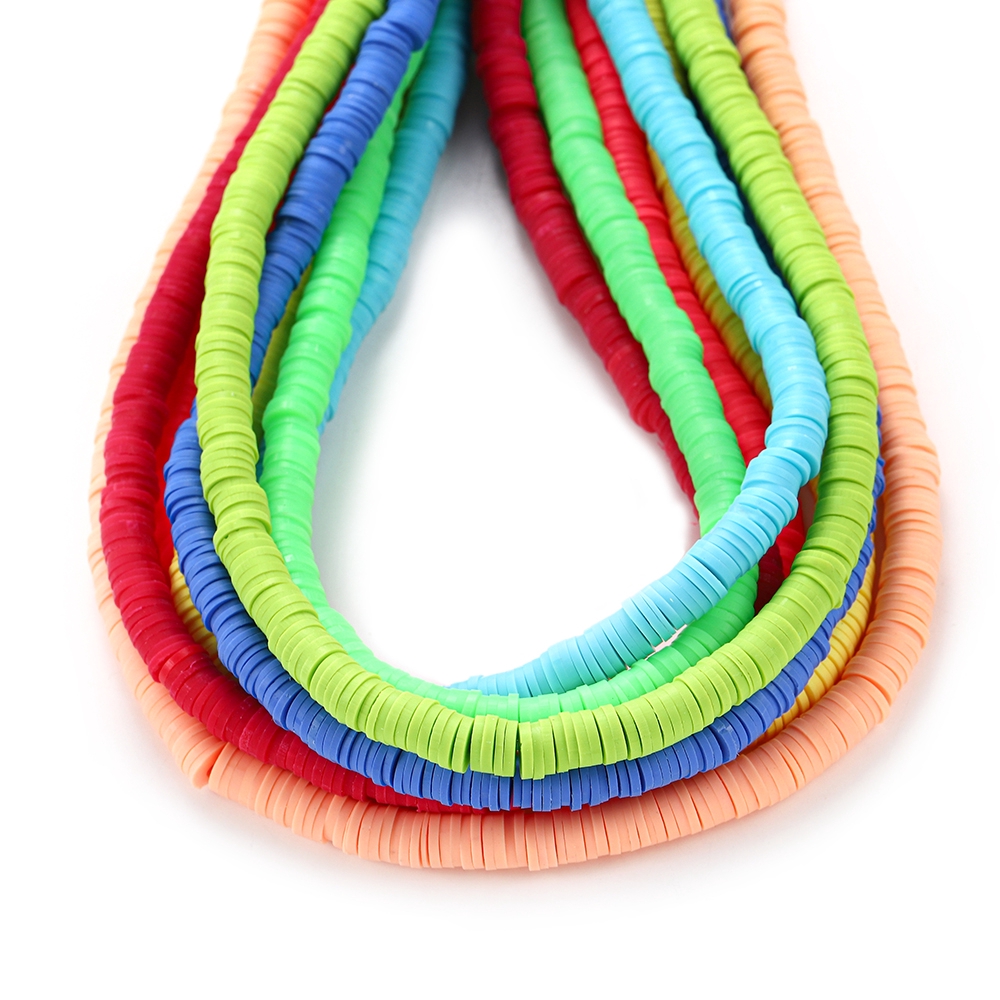 Bộ hạt đĩa tròn dẹt xâu chuỗi 15inch dành cho làm đồ trang sức vòng đeo tay DIY