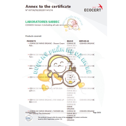 Nước Hoa Hồng Hữu Cơ Cho Da Nhạy Cảm Corine De Farme Bio Organic Rose Water 200ml