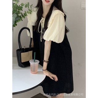 Đầm Ngủ Chất Lụa Lạnh Dáng Rộng Tay Phồng Phong Cách Nhật Bản Thời Trang Mùa Hè 2022 Cho Nữ O34M