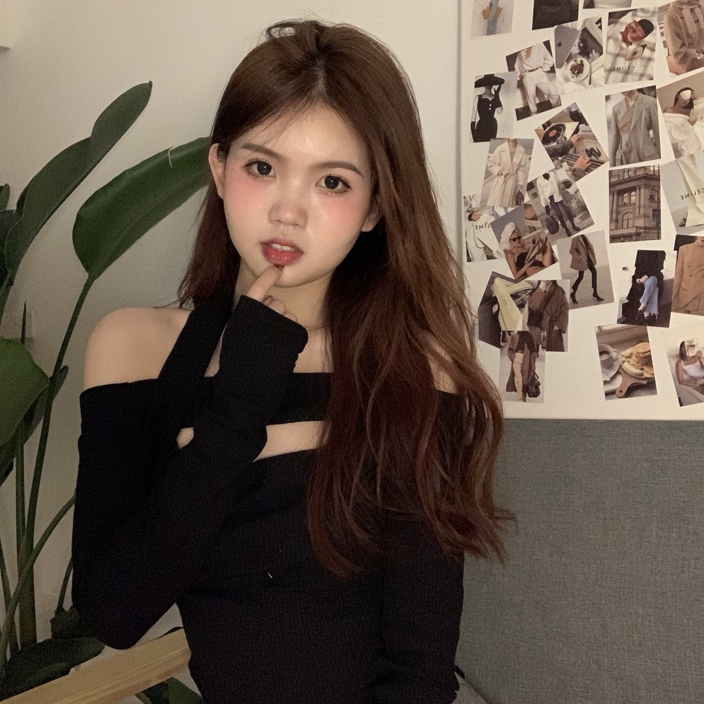 Áo Thun Trễ Vai Thiết Kế Quyến Rũ Thời Trang Dành Cho Nữ