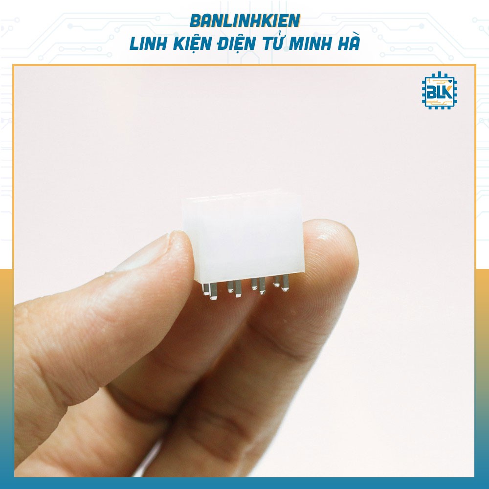 Giắc cắm 4Px2 Lõi 5557 Đực Thẳng