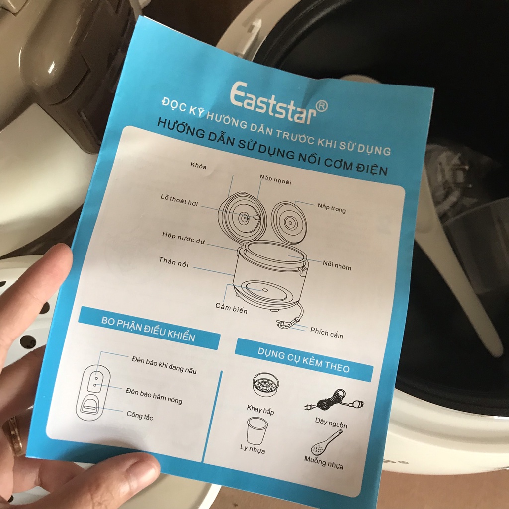 [ HÀNG ĐẸP] Nồi Cơm Điện Cao Cấp Eaststar Loại 1L8