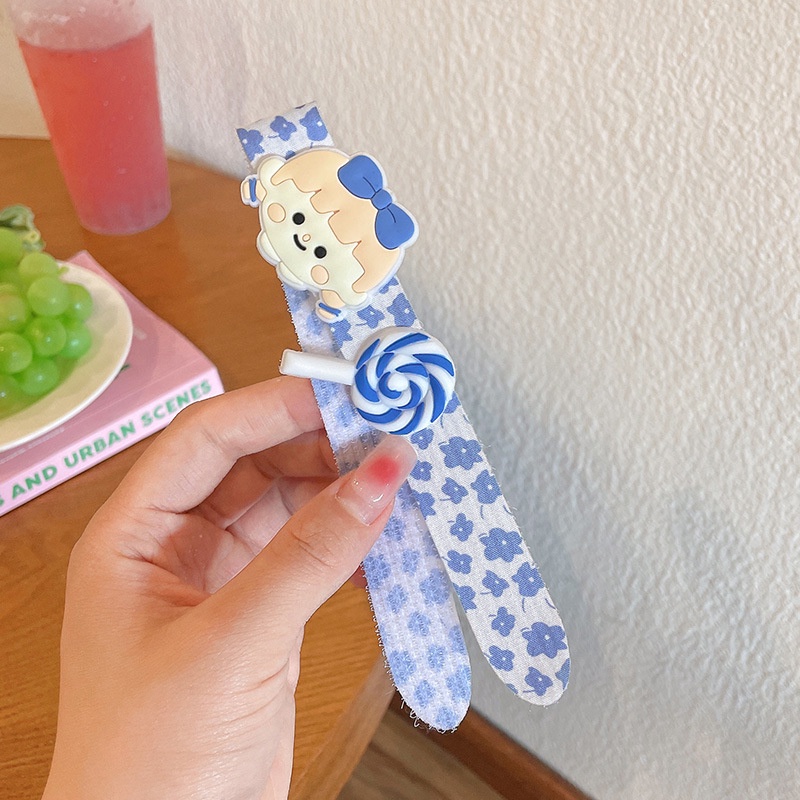 Băng Đô Dán Tóc Kiểu Dáng Hoạt Hình Xinh Xắn Cho Bé Gái