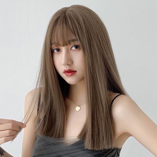 Tóc giả nữ đẹp ❤️ FREESHIP❤️Nguyên đầu thẳng lỡ tự nhiên
