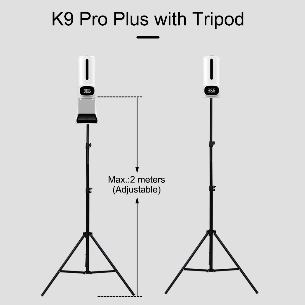 Máy sát khuẩn Vdecor K9 có tích hợp đo thân nhiệt dùng cho công ty, siêu thị, ngân hàng,...