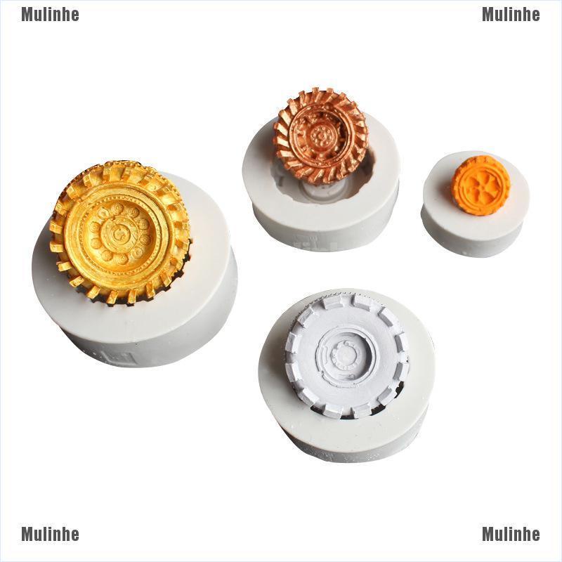 Khuôn Silicone Làm Bánh Hình Bánh Xe DIY