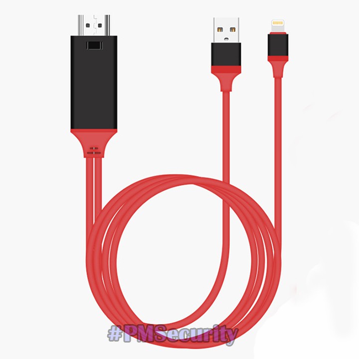 CÁP KẾT NỐI iPHONE, iPAD VỚI TIVI, MÁY CHIẾU HỖ TRỢ FHD 1080(TỪ CỔNG LIGHTNING SANG HDMI)