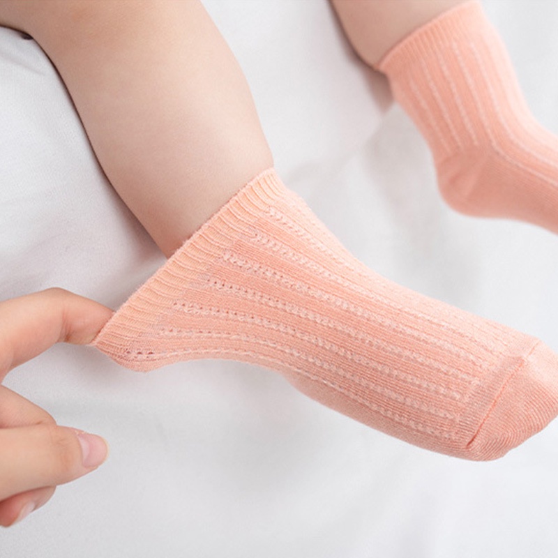 Vớ Cotton Mỏng Mềm Mại Thoáng Khí Thoải Mái Mùa Hè Cho Bé