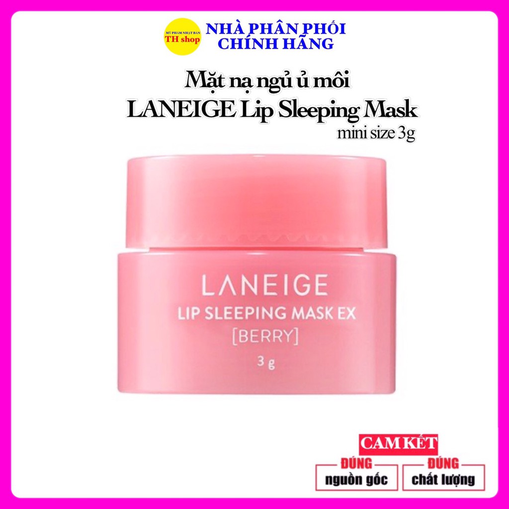 Mặt Nạ Ngủ Ủ Môi Laneige Lip Sleeping Mask mini 3g dưỡng môi cực mềm