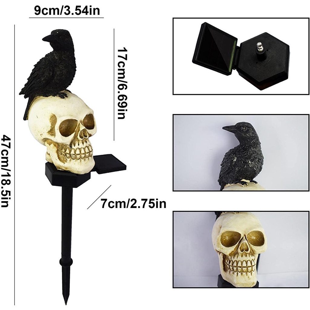 Đèn Trang Trí Vườn Chống Nước CR1 Hình Bộ Xương Độc Đáo