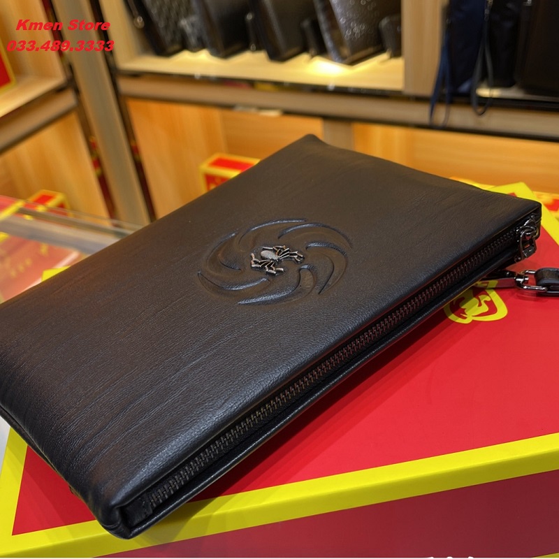 Ví Cầm Tay Clutch Nam Cao Cấp Mẫu Mới Giá Tốt Da Bò Mềm Đẹp Nhiều Ngăn PL04