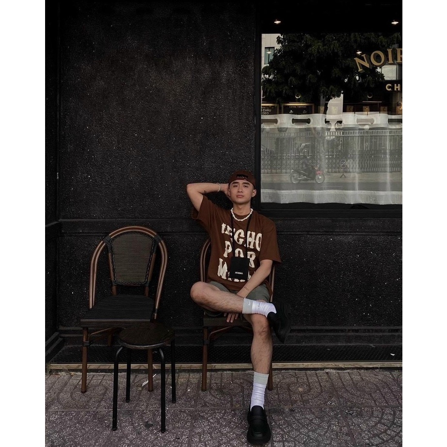 Áo Thun Hecho Mama Unisex Nam Nữ Tay Lỡ Form Rộng