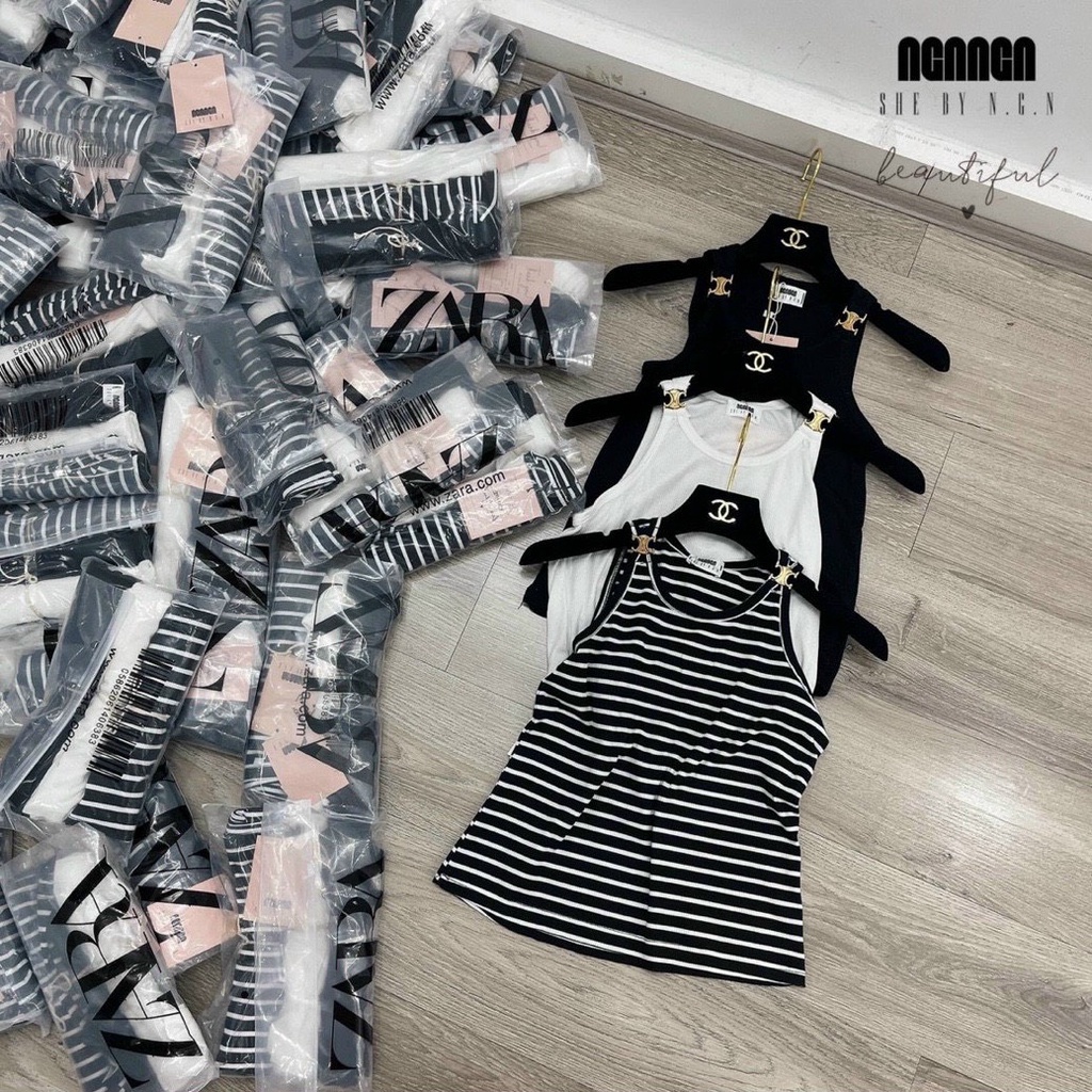 SET 3 ÁO 3 LỖ CN ĐEN - KẺ - TRẮNG