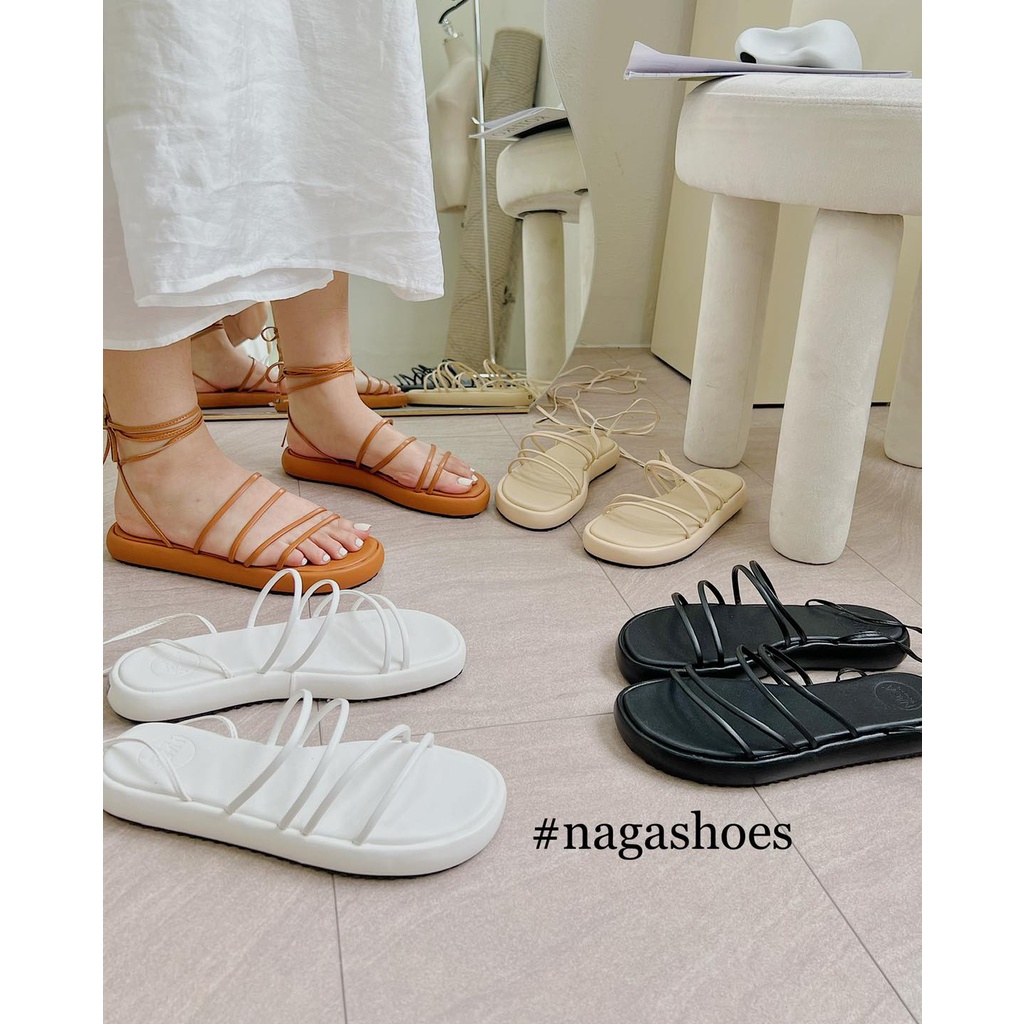 SANDAL NAGASHOES QUAI MẢNH BUỘC DÂY 2CM NAS209