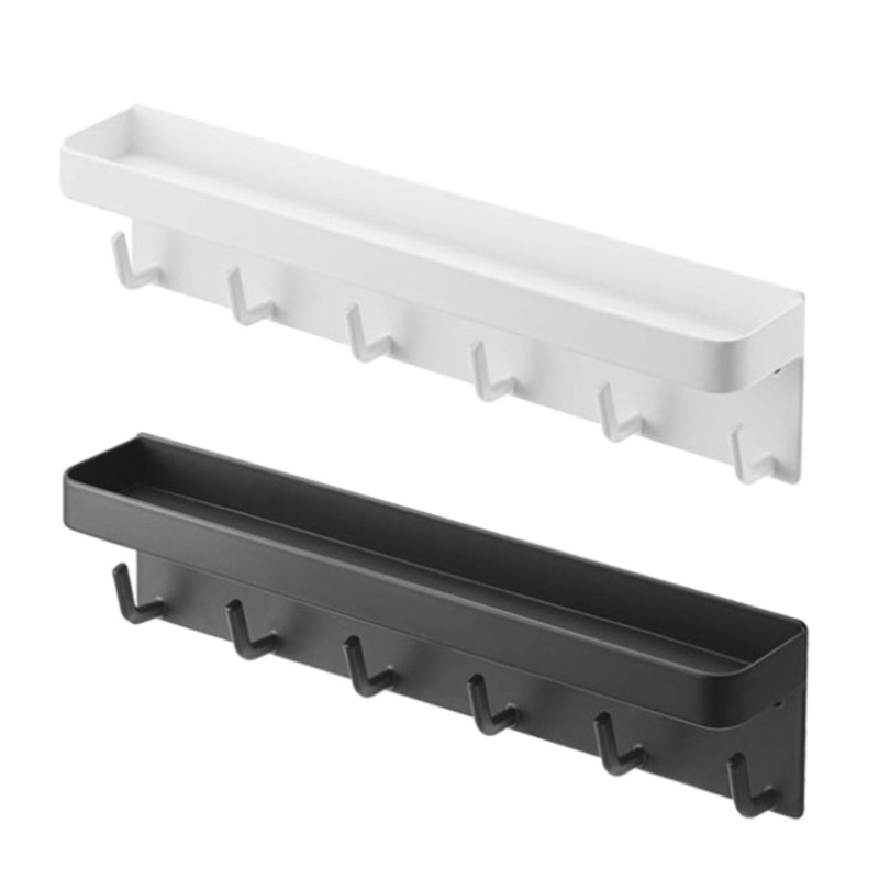 Khay Đựng Đồ Bằng Kim Loại Có Móc Treo Đa Năng Cho Nhà Bếp / Phòng Tắm