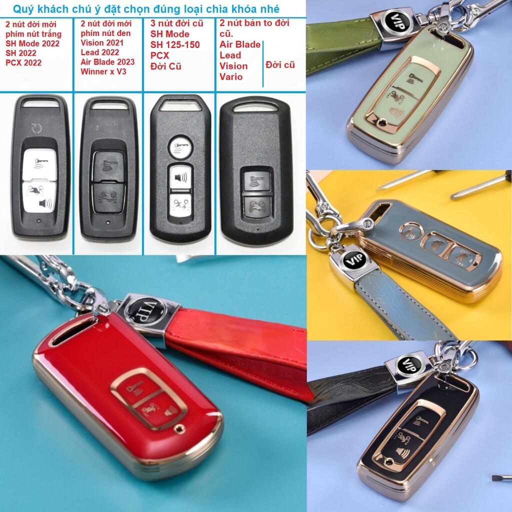 Ốp chìa khóa Smartkey Honda 2022 Vision,SH Mode, SH, Air Blade, Lead, Vario, PCX - Bao bọc chìa khóa Honda Smartkey