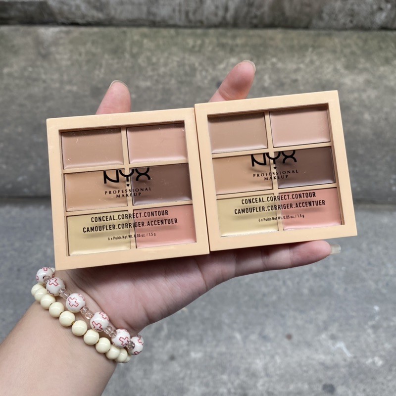 BẢNG KEM TẠO KHỐI / CHE KHUYẾT ĐIỂM NYX CONCEAL CORRECT CONTOUR.