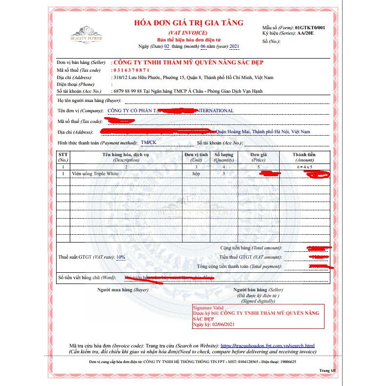 Hỗ trợ đẹp da, viên uống trắng da Triple White nhập khẩu chính hãng Mỹ - hộp 50 viên | Thế Giới Skin Care