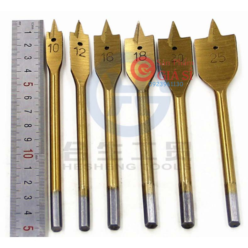 Bộ 6 mũi khoan khoét gỗ đuôi cá chuyên dụng- mau sắc ngẫu nhiên ❤️freeship❤️