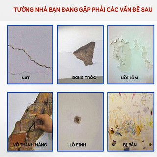 Keo Bột bả vá tường thông minh siêu tốc tiện lợi