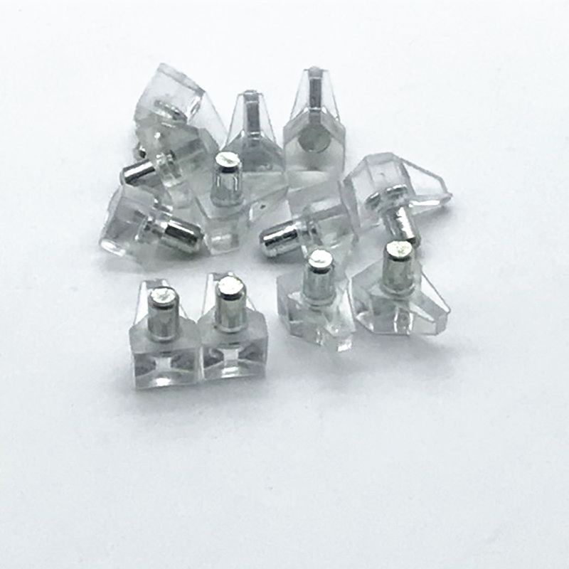 Bịch 100 chiếc chốt kệ đỡ tầng đỡ kính màu trong suốt sử dụng trong ngành gỗ _ Vật tư nội thất 3 miền