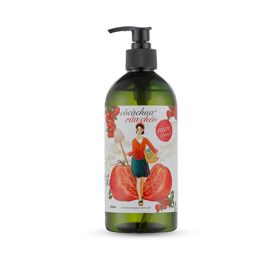 CÔ CÀ CHUA RỬA CHÉN BÁT MỚI TOANH - TRUYỀN THỐNG 500ML - REFILL