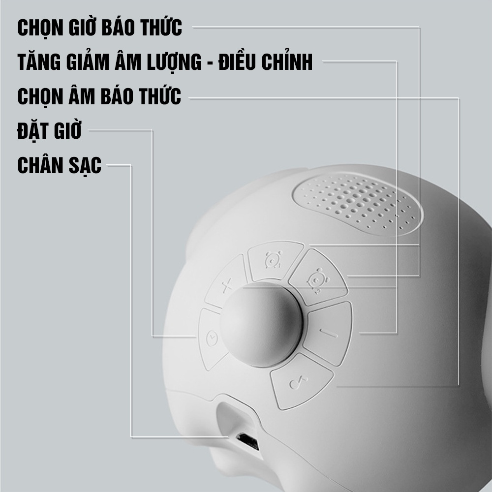 ĐỒNG HỒ BÁO THỨC, ĐỒNG HỒ ĐỂ BÀN EMOJI KIÊM ĐÈN NGỦ CẢM BIẾN ÂM THANH ALARM CLOCK HIỂN THỊ CẢM XÚC EMOJI - AMEW