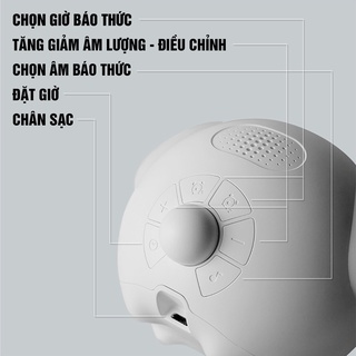 ĐỒNG HỒ BÁO THỨC, ĐỒNG HỒ ĐỂ BÀN XIAOMI EMOJI THÔNG MINH 5IN1 KIÊM ĐÈN NGỦ CẢM BIẾN ÂM THANH HIỂN THỊ CẢM XÚC - GHIỀN