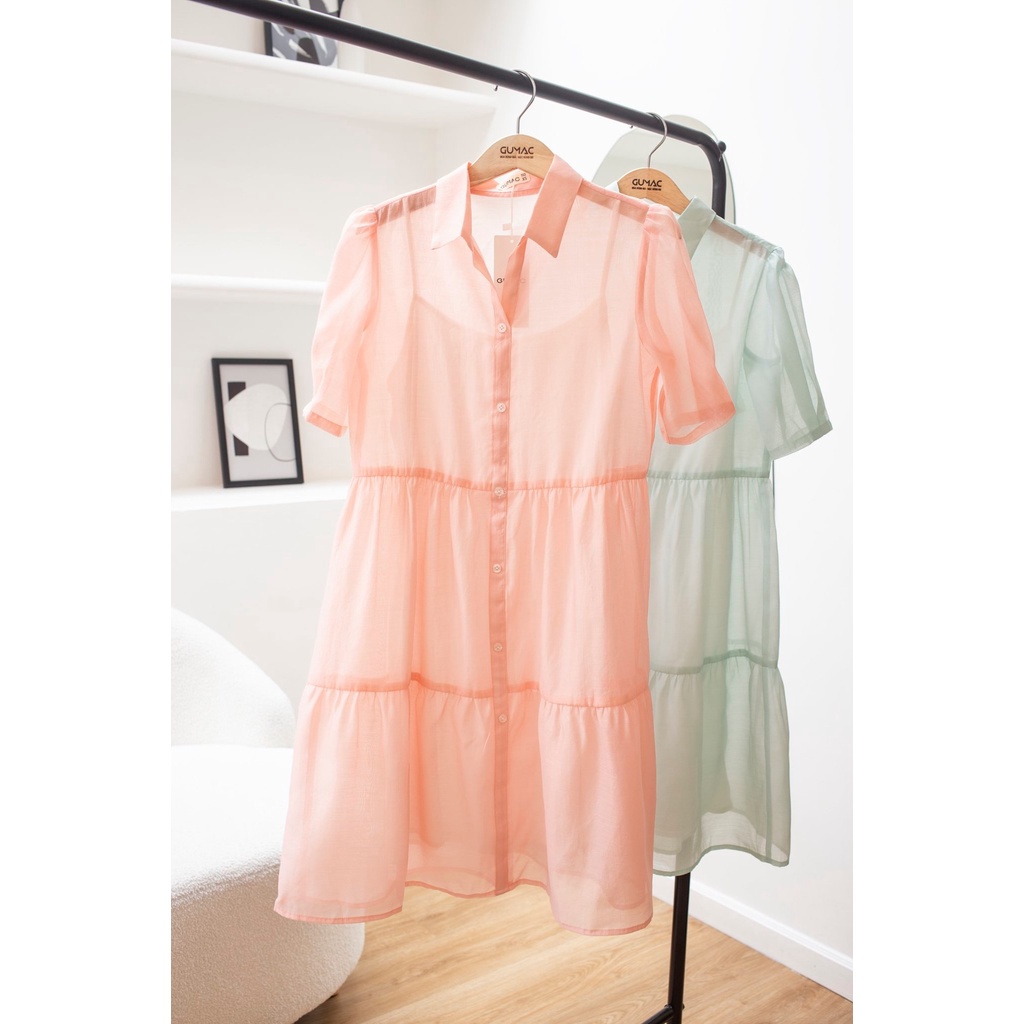 Đầm nữ sơ mi babydoll GUMAC DB711 | BigBuy360 - bigbuy360.vn