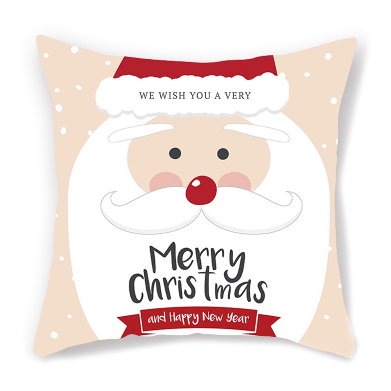 Vỏ Gối Vuông Họa Tiết Giáng Sinh Trang Trí Nội Thất Ốp