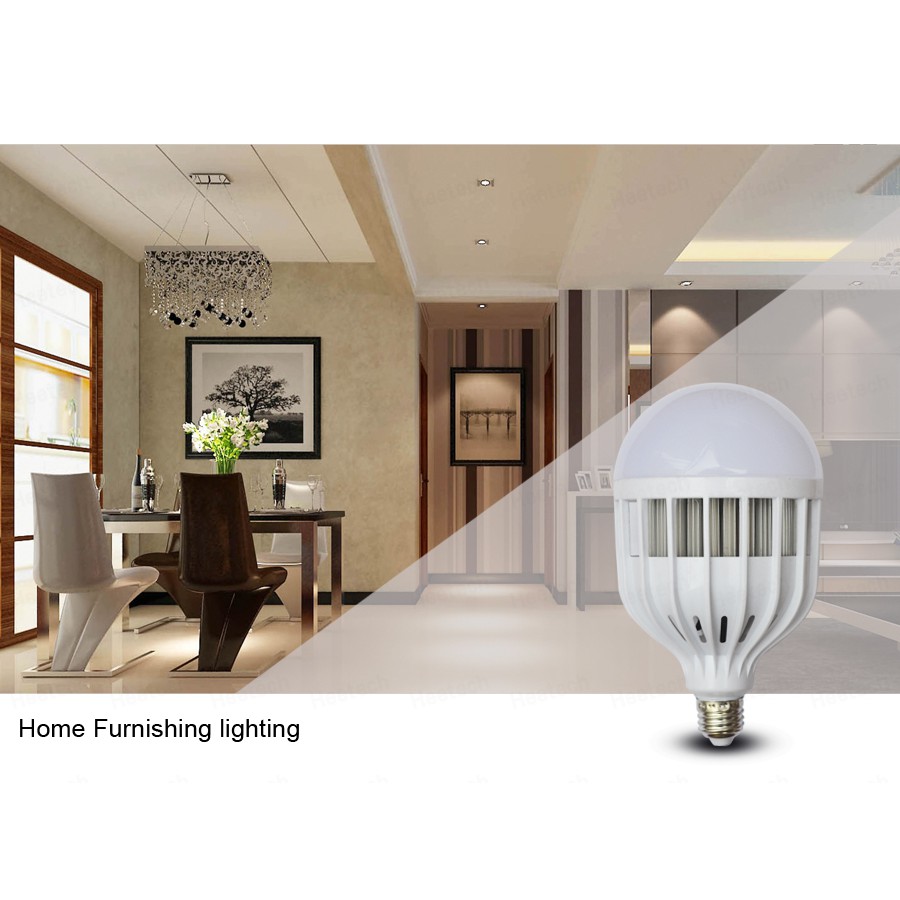 Bộ 2 Bóng Đèn Tròn 36W Tản Nhiệt Siêu Tiết Kiệm (Ánh sáng trắng)