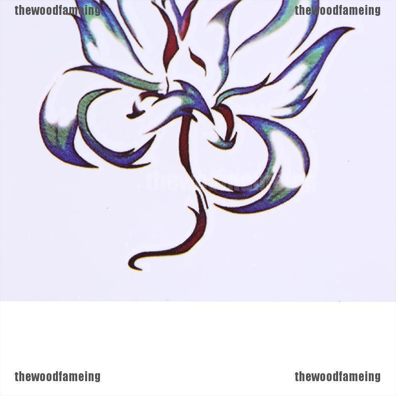 Hình Xăm Dán Tạm Thời Chống Thấm Nước Hình Chín Đuôi Cáo