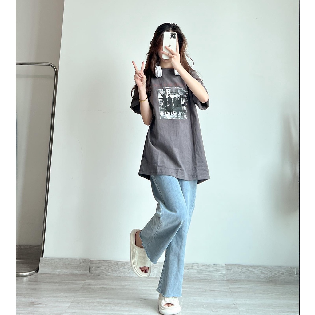 XẢ HÀNG ÁO THUN 3158 NO ONE BUT YOU form rộng vải cotton thời trang Miho house