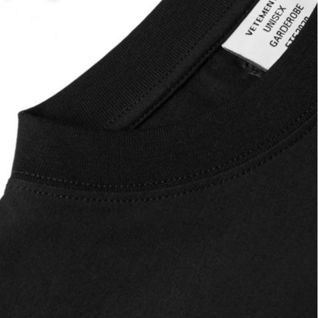 Áo thun ngắn tay Vetements black bling bling oversize T-shirt ss20