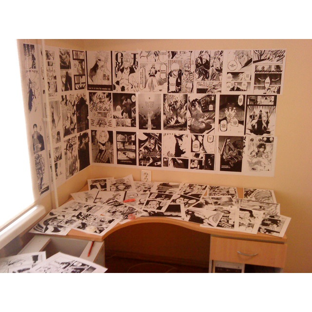 Chỉ 1k Manga dán tường a5 in theo yêu cầu