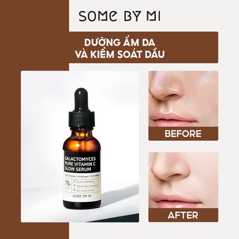 Tinh Chất Some By Mi Dưỡng Sáng Da, Ngừa Lão Hóa Galactomyces Pure Vitamin C Glow Serum 30ml