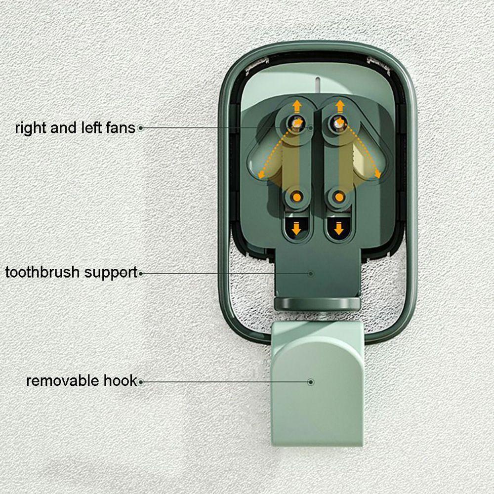 YOLA Giá Đỡ Bàn Chải Đánh Răng Điện 2 Trong 1 Bằng Nhựa Gắn Tường Tiện Dụng