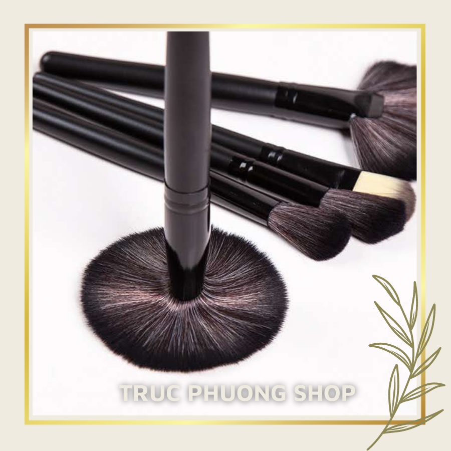Bộ cọ trang điểm chuyên nghiệp set 24 món cao cấp trọn bộ dành cho tín đồ làm đẹp tại nhà màu đen