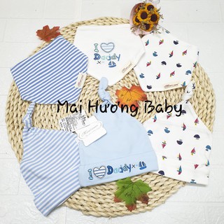 Set 3 yếm, 3 mũ momcare