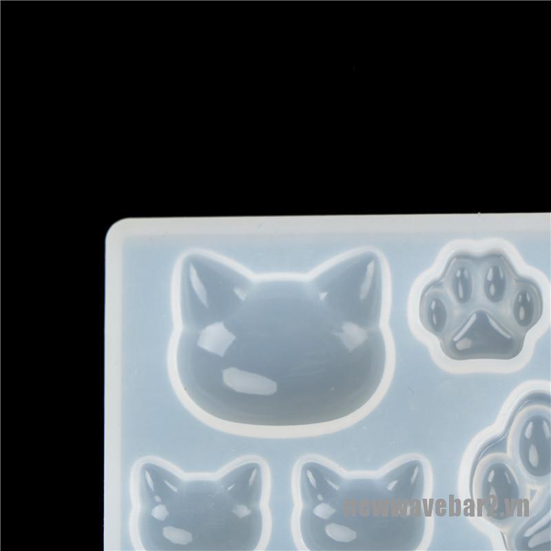 Khuôn Silicone Làm Bánh Hình Mèo / Trái Tim / Ngôi Sao / Mặt Trăng / Mèo Diy