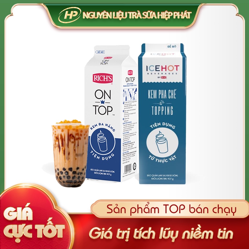 Kem pha chế Tiện Dụng ON TOP ICEHOT - 907gr - SP000807 - Nguyên liệu trà sữa HIỆP PHÁT
