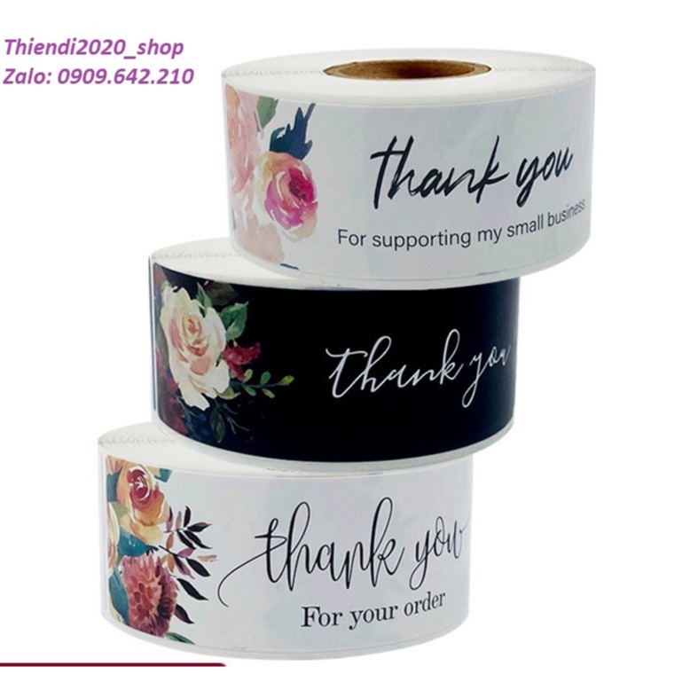 TEM_Tem dán chữ " Thank you" >