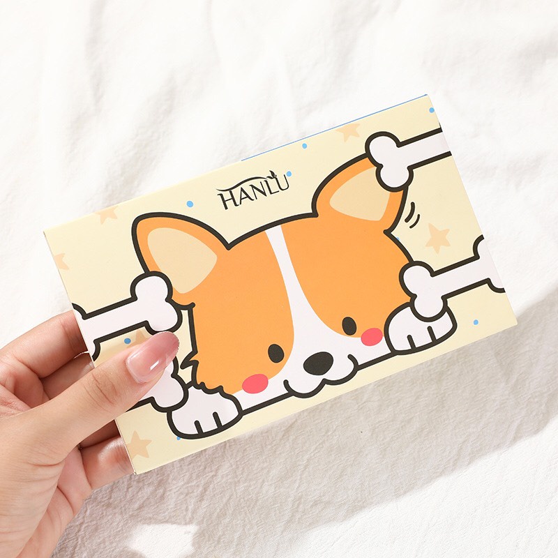 Phấn mắt chú chó dễ thương 18 ô bảng mắt nội địa trung chống thấm nước Hanlu