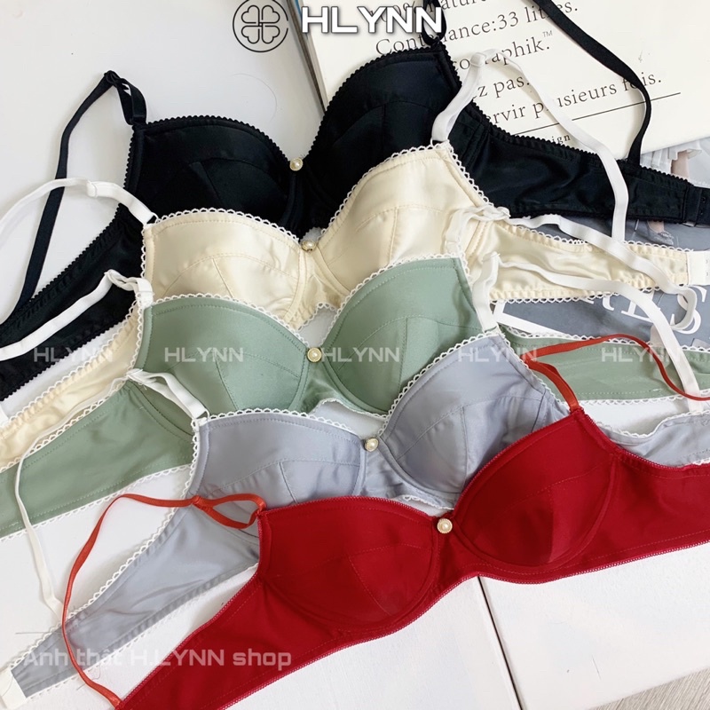 Bộ đồ lót lụa satin có gọng mút nhiều màu m150 | BigBuy360 - bigbuy360.vn