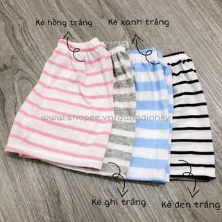 QUẦN CHỤC ĐÙI COTTON KẺ CHO BÉ