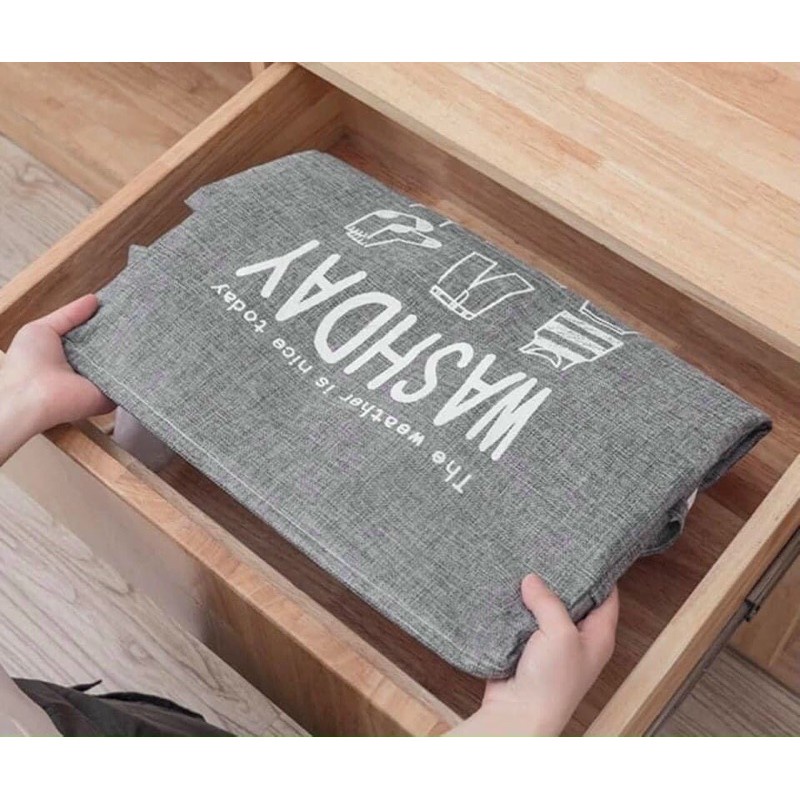 Giỏ Đựng Quần Áo Bằng Vải Cỡ Lớn , Túi Đựng Chăn Màn Đa Năng Washday Có Thể Gấp Gọn 88307 SLGD
