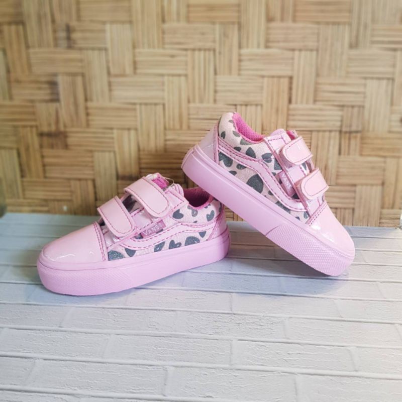 Giày bata Vans màu hồng f10 thời trang năng động cho bé