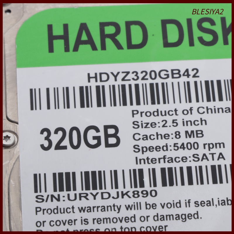 [BLESIYA2] Universla 2.5 inch 320GB Laptop Internal Hard Drive Disk SATA 2 8M 5400RPM